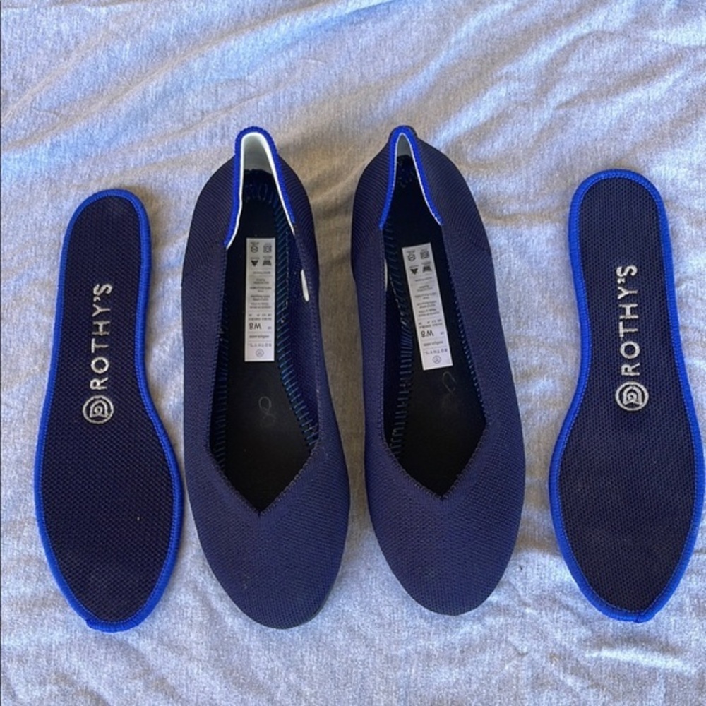 Rothy's Blue Slip-On Flats for Everyday Comfort